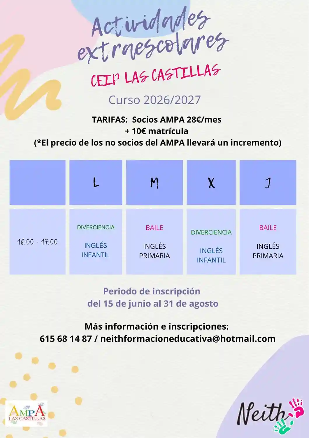 Extraescolares 2026-2027