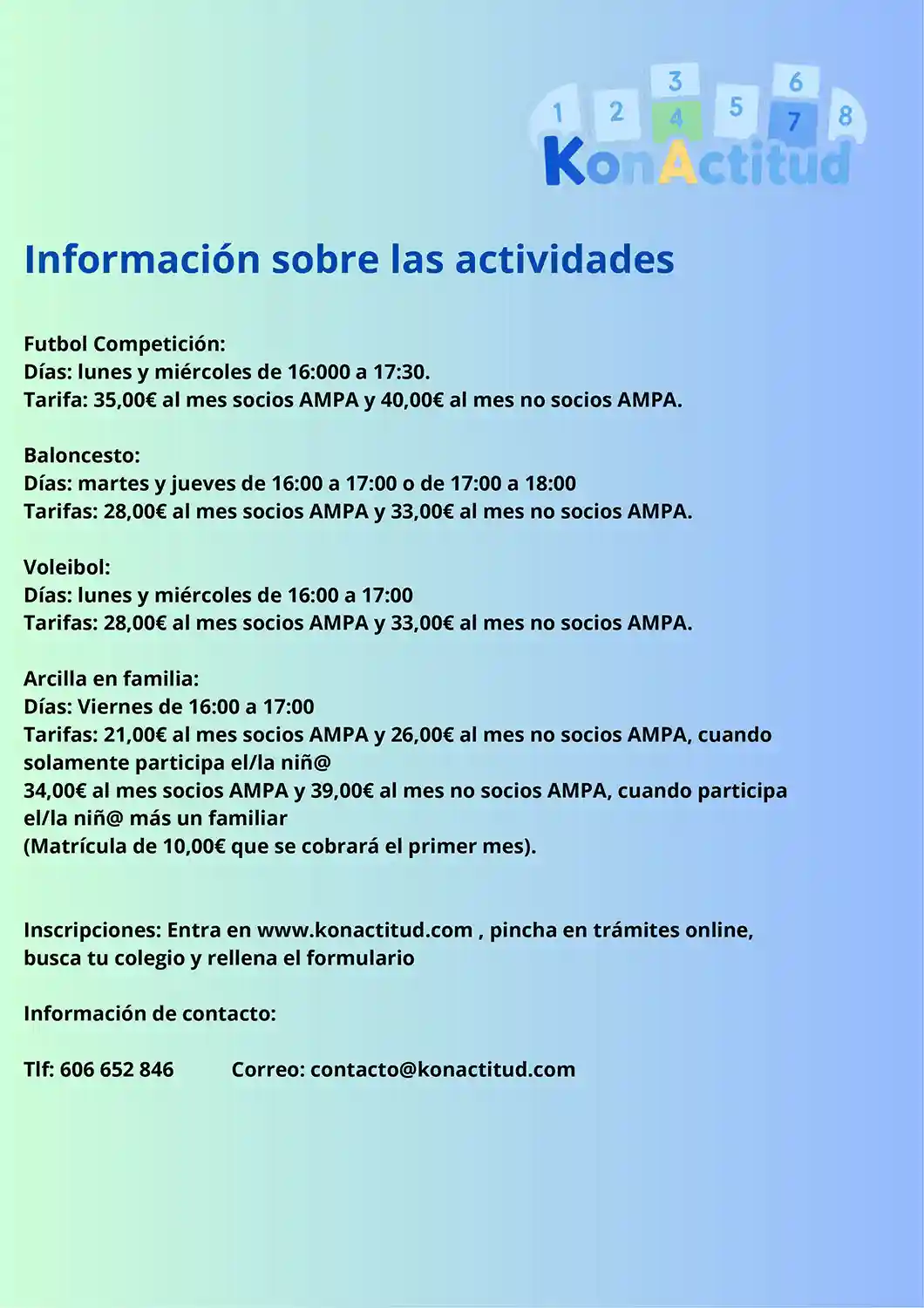 Extraescolares 2026-2027