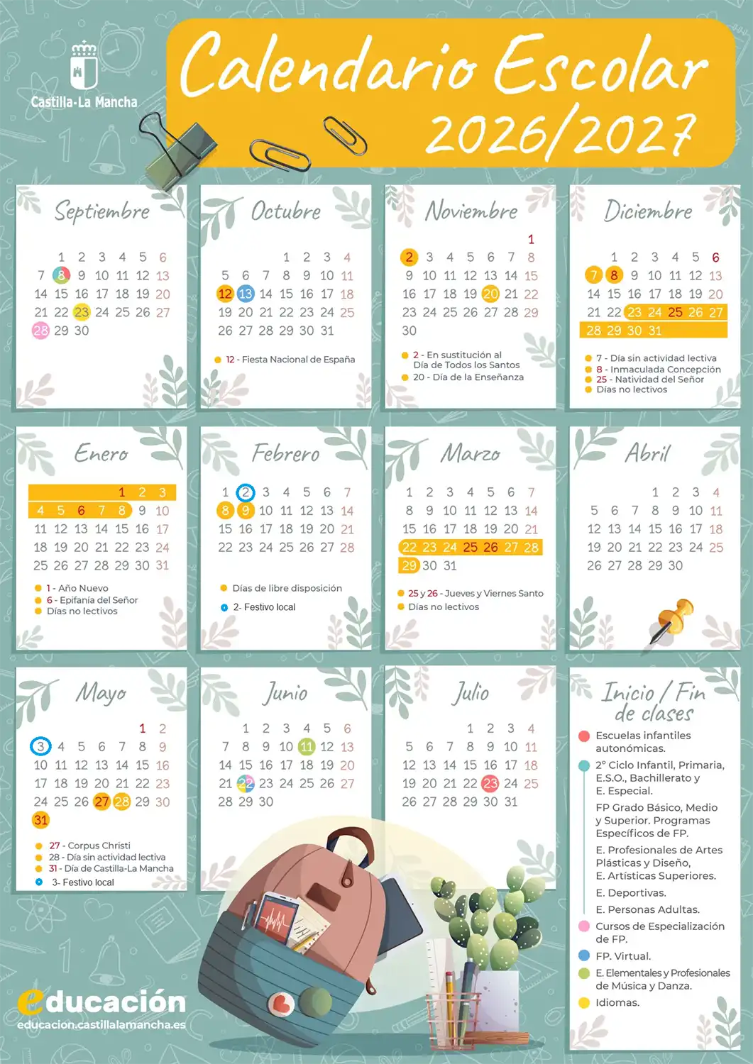 Calendario Escolar 26-27
